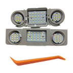 bright 2pcs For VW Passat CC B6 B7 Golf Tiguan Touran Scirocco Skoda Superb Octavia Car Interior Dome Roof Lights 48 LED