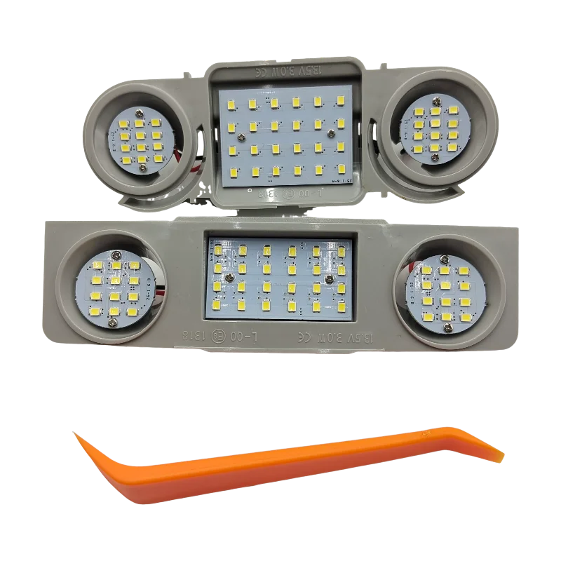 bright 2pcs For VW Passat CC B6 B7 Golf Tiguan Touran Scirocco Skoda Superb Octavia Car Interior Dome Roof Lights 48 LED