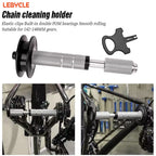 LEBYCLE Bicycle Chain Retainer Clean Tool Bike 12mm Thru Axle Chain Keeper Bike Chain Cleaning Freewheel Chain Washing Holder