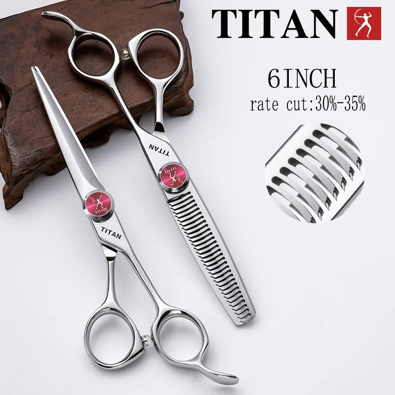 TITAN professional hairdressing scissors barber cutting thinning hair tool vg10 steel 6.0,6.5inch salon cut tools