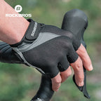 ROCKBROS Half Finger Bike Gloves MTB Road Spring Summer Breathable Shorts Bicycle Gloves Men Women Gel Padded Cycling Gloves