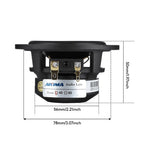 AIYIMA 1Pcs 3 Inch Midrange Sound Speaker 4 8 Ohm 30W Bullet Aluminum Ceramic Loudspeaker Car Modified Speaker For Car DSP DIY