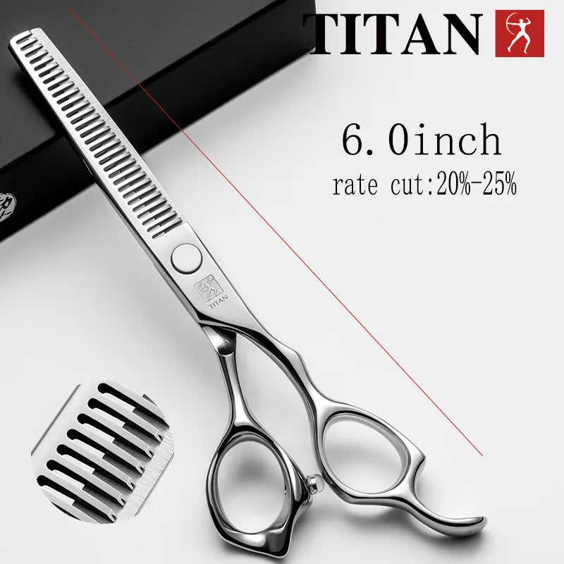 Titan Professional Hair Cutting/Thinning Scissors Shears 440C Steel 5.0-6.5in