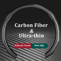 Carbon Fiber Car Steering Wheel Cover Concave Convex Design Non-slip Universal 38cm 15inch for Toyota Camry Prius Corolla Rav4