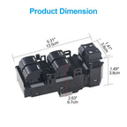 Master Power Window Switch For Honda Accord 2008-2012 Driver Side Window Switch Panel Replacement 35750-TB0-H01 35750-TA0-A02