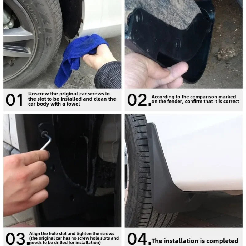 For Hyundai Tucson 2021~2023 New Upgraded TPE Material Car Mud Flaps Front Rear Wheel Mudguards Splash Guards Fender Accessories