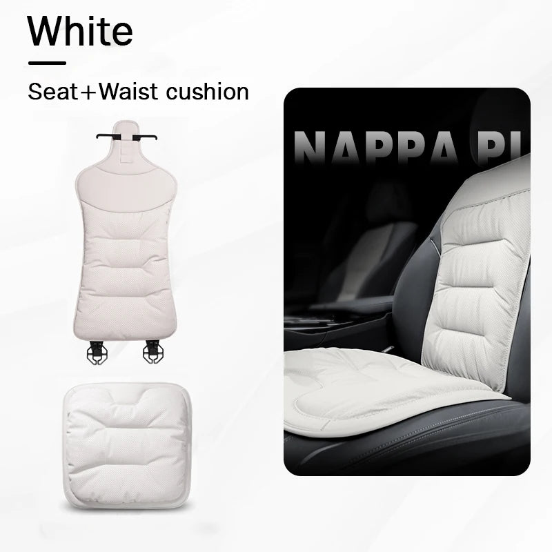 Universal Car Seat Cover Leather Cars Seat Waist Cushion Covers Four Season Auto Interior Seats  Protection Pad Car Accessorie