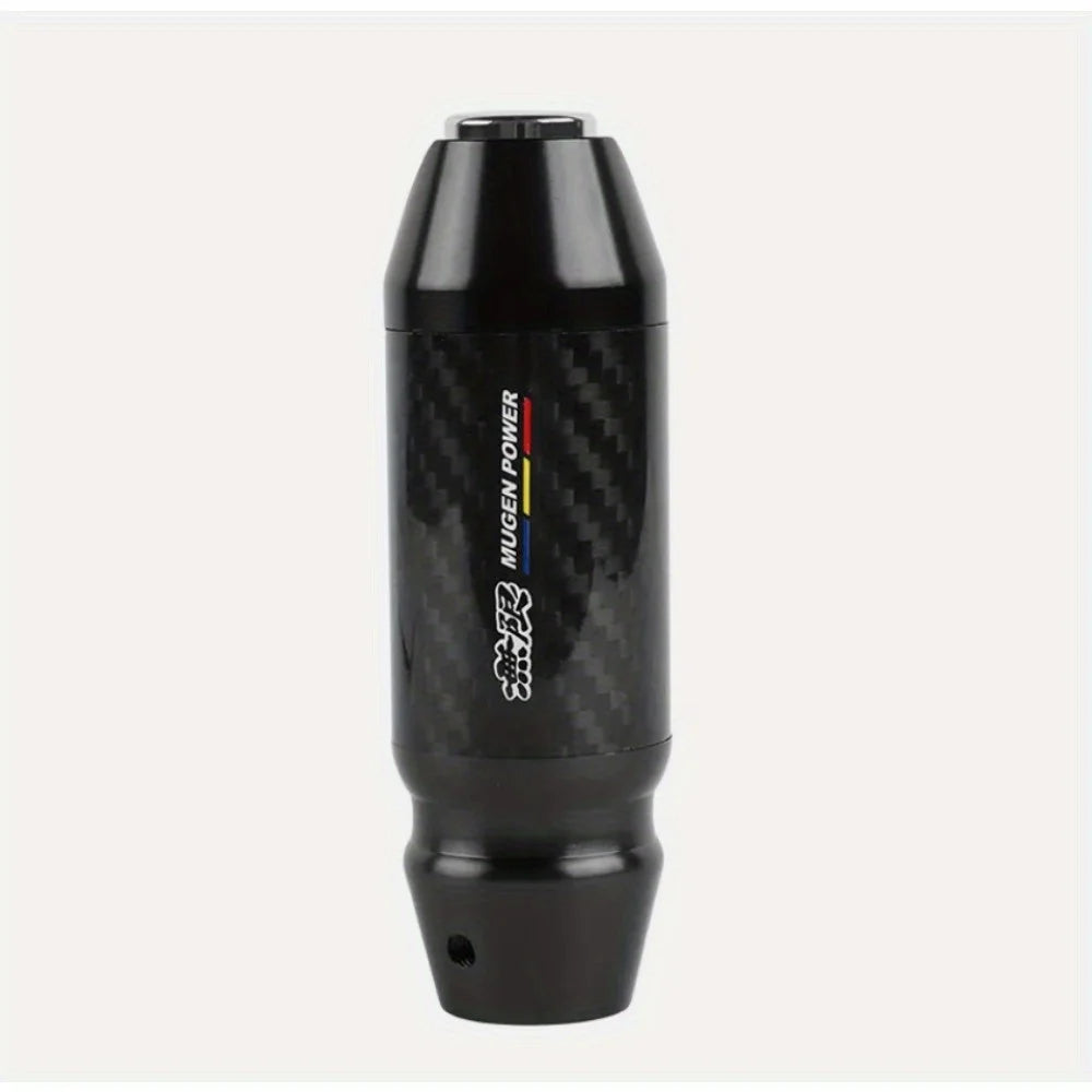 JDM Universal MUGEN Carbon Fiber Aluminum Black Automatic Stick Gear Shift Knob