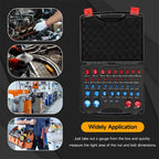 Podofo 44 PCS Standard & Metric Nut and Bolt Thread Checker Nut Bolt Gauge Size Checker for Compact & Narrow Area