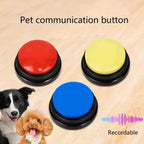 Recordable sound buttons pet training buzzers, random color set (4pc/8pc/11pc)