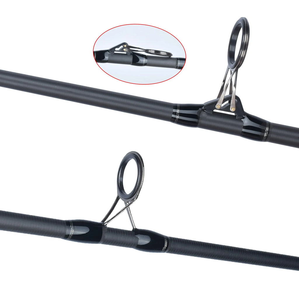 BIUTIFU 2Tips Carp Fishing Rod 3.5lb 7Sections 4.2/3.6/3.0m 30t Carbon Fiber Travel Throwing 60-150m Shore Casting Spinning Pole