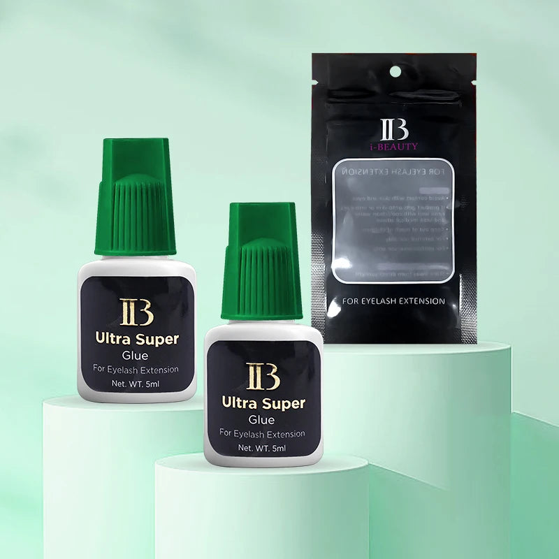 10 Bottles IBeauty Ultra Super For Eyelash Extension Glue Green Cap Waterproof Lash Adhesive Makeup Tool Fastest Eyes Open Korea