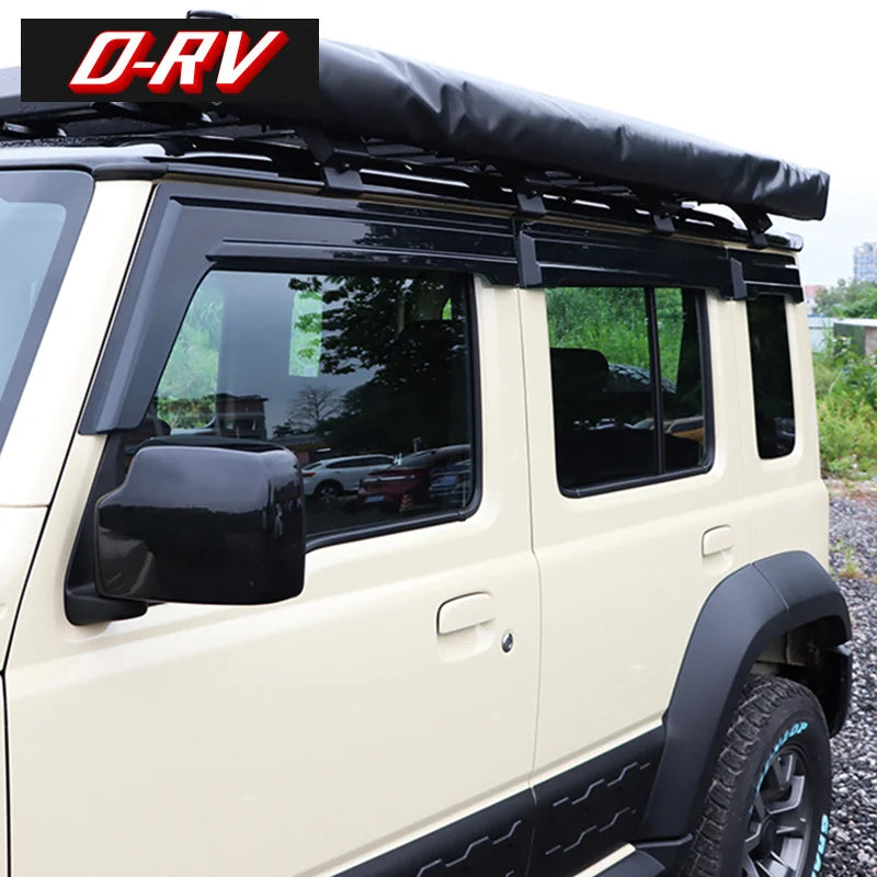 6pcs Car Window Visors Rain Guards for Suzuki Jimny 2023-2024 5-Door, Smoke Tint