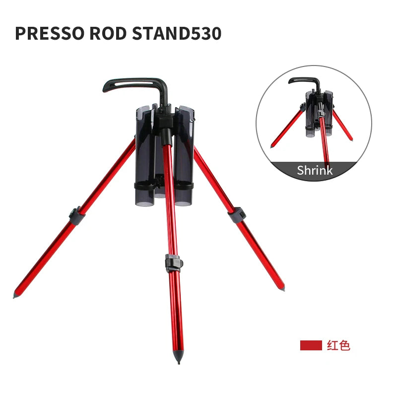 LETOYO Portable 300 530 Fishing Rod Support Tripod Fishing Lure Box Rod Stand Barrel Holder Pole Accessories Bracket Tools
