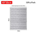 Aluminum Foil Thermal Insulated Food Delivery Bags 50pcs Pearl Cotton Liner, Multiple Sizes