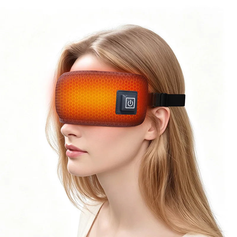 Heated Eye Mask Eye Mask for Dry Eyes with 3 Heat Levels Hot Compress Warm Compress Heating Pad for Sleep Dark Circles