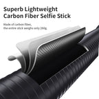 3m Invisible Selfie Stick Carbon Fiber Extended Monopod 118" for Gopro 13 Insta360  X4 X5 DJI Osmo 360/Action 5 Pro Accessories