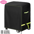 420D  Outdoor BBQ Cover,Marine Barbecue Stove Protective Hood,Lightweight And Portable,Dust BBQcover,Waterproof Barbecue Hood