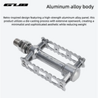 GUB QR006 Retro Quick Release Folding Mountain Bike Aluminum Alloy Bicycle Pedal with Triple Bearings Anti-Slip