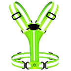 Adjustable Reflective Security Vests Safety High Visibility Rechargeable Running Cloth For Outdoor Night Runners Cycling Sports