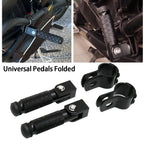 Motorcycle Pedals Folded Footrest Footpeg For Yamaha Honda Suzuki Kawasaki Motorbike Mopeds Scooters Bicycle Foldable footrest
