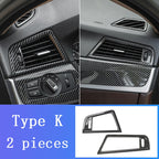 LHD For BMW 5 Series F10 F11 carbon fiber central armrest box cover storage box gear position panel decoration cover auto parts