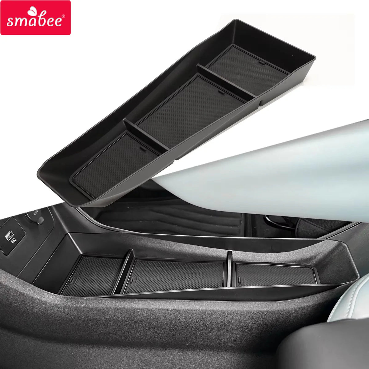 for BYD SEAGULL/BYD Dolphin Mini Center Console Storage Box Central Lower Layer Organizer Tray Car Interior Accessories