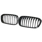 Front Bumper Racing Radiator Mesh Grill For BMW 1 Series F20 F21 Facelift 2015-2019 Year Gloss Matte Black M Color Carbon Print
