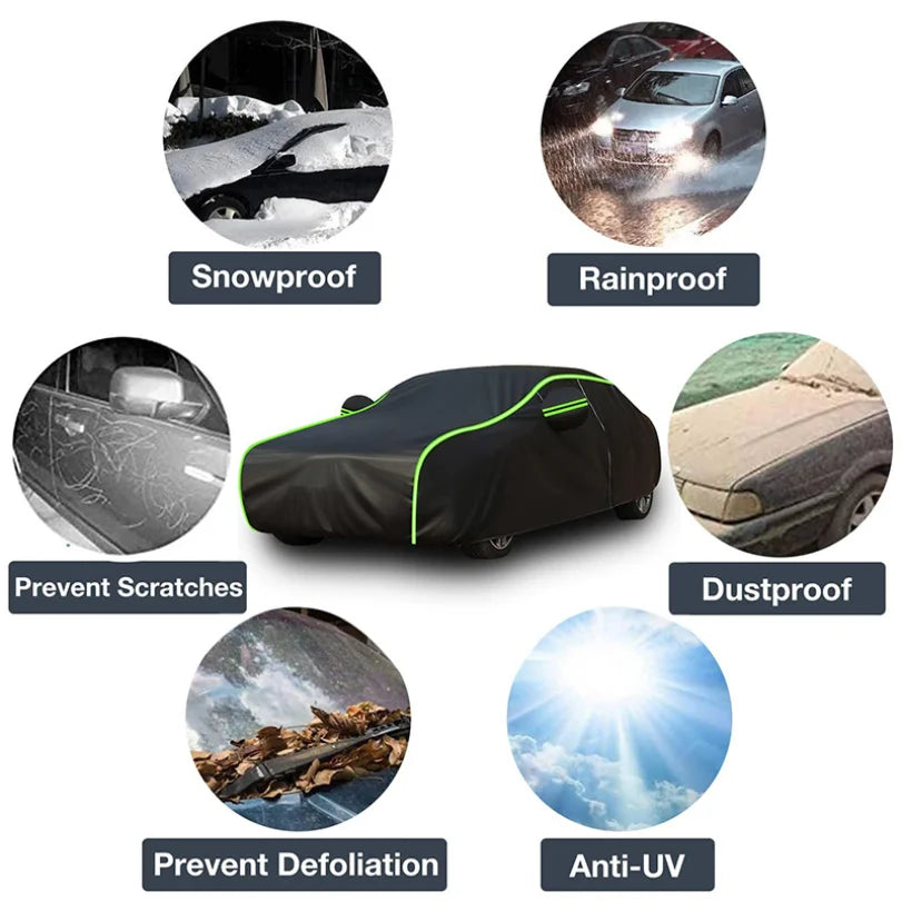 Car Cover Oxford Cloth Full Cover All Seasons Universal Sunshade Sunscreen Rainproof Car Cover Waterproof Car Cover Car Cover