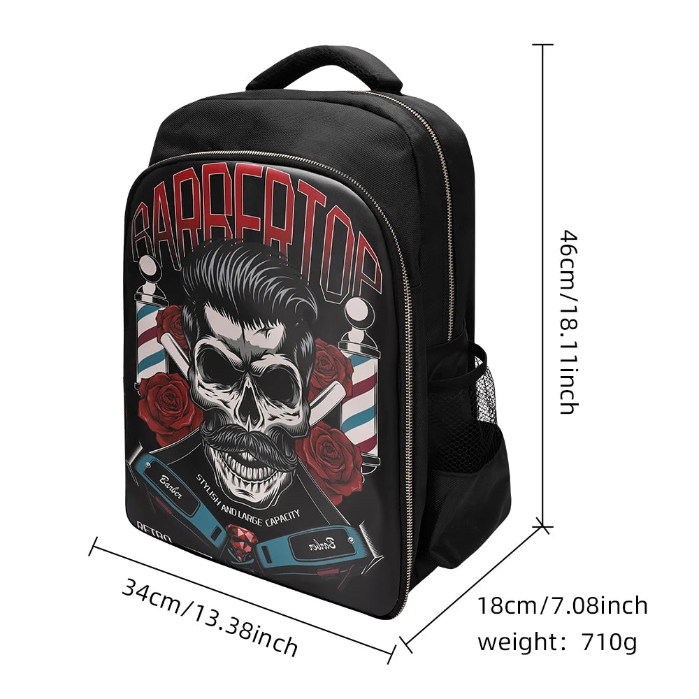 Barber Bag Storage Bag Beauty Makeup Salon Large Capacity Backpack Multifunctional Waterproof Travel Bags Hairdressing Tool