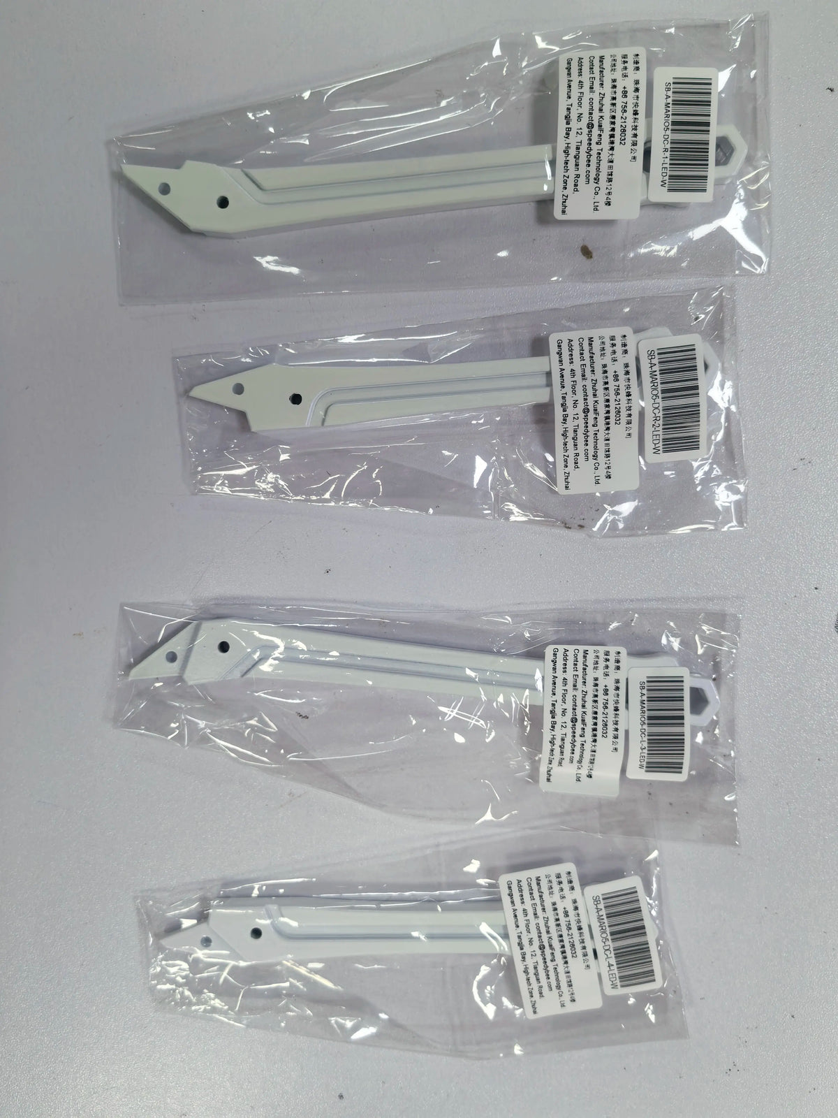 SpeedyBee Mario 5 FPV Drone Frame Kit Unassembled White with LED Channel Arms