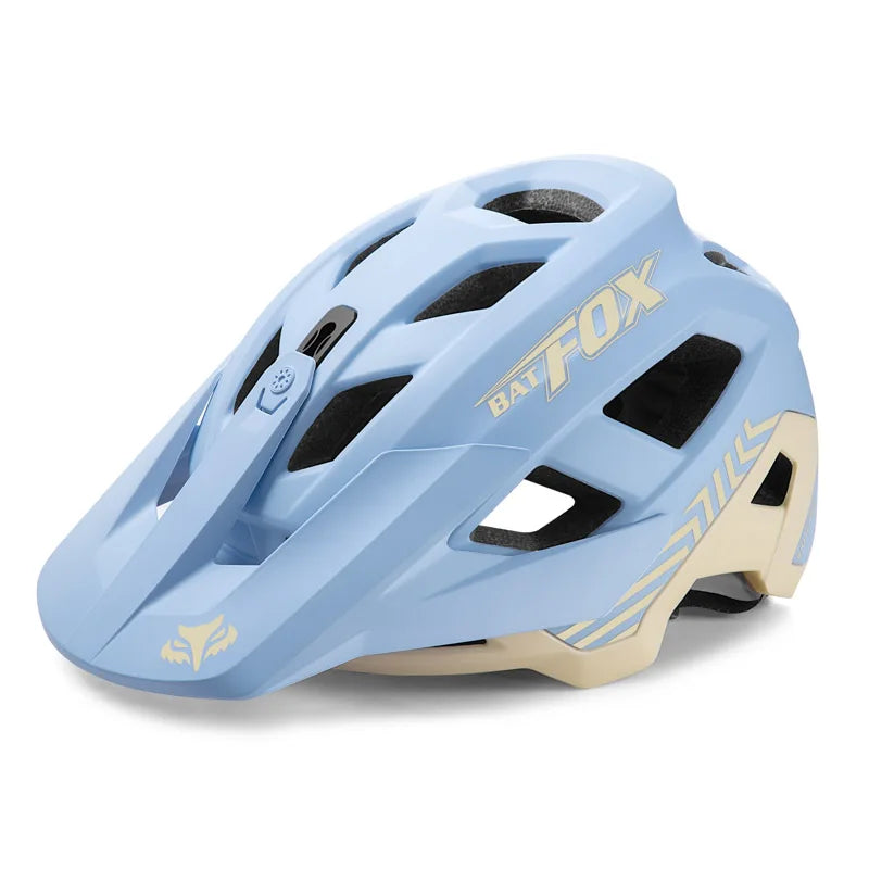 BATFOX MTB Cycling Helmet with GoPro Mount, Comfort Liner, M/L 55-62cm, Multi-Color