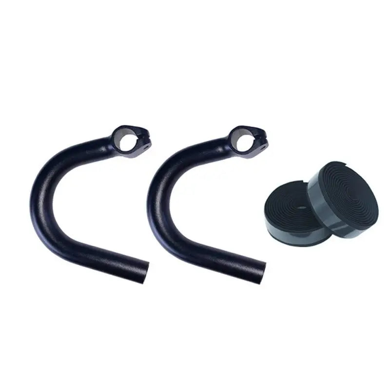 Bicycle Vice Bar Ends Handlebar Mountain Bike Conversion Road Bike Bent Handlebar Aluminum Alloy Bent Bar Auxiliary Handlebar