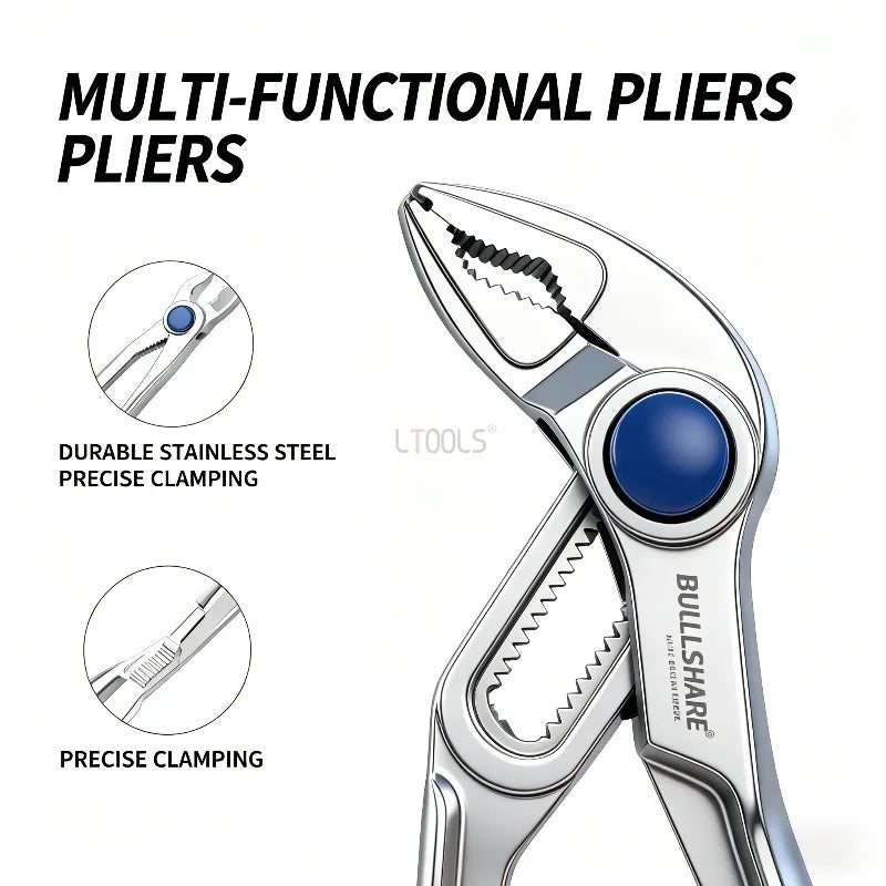Multifunctional Mini Water Pump Plier Industrial Grade 5Inch Adjustable Pipe Wrench Universal Maintenance Installation Hand Tool