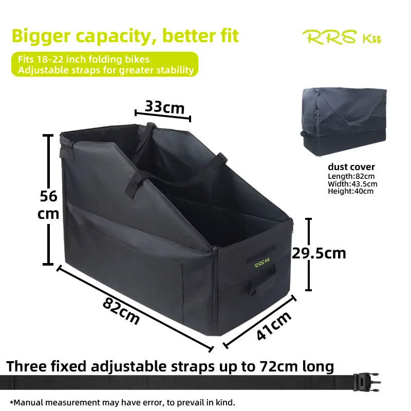 RRSKIT Collapsible Bicycle Loading Bag Dustproof Waterproof Storage Bag (for Brompton 14-16 inch, Dahon ruhm 18-22 inch bikes)