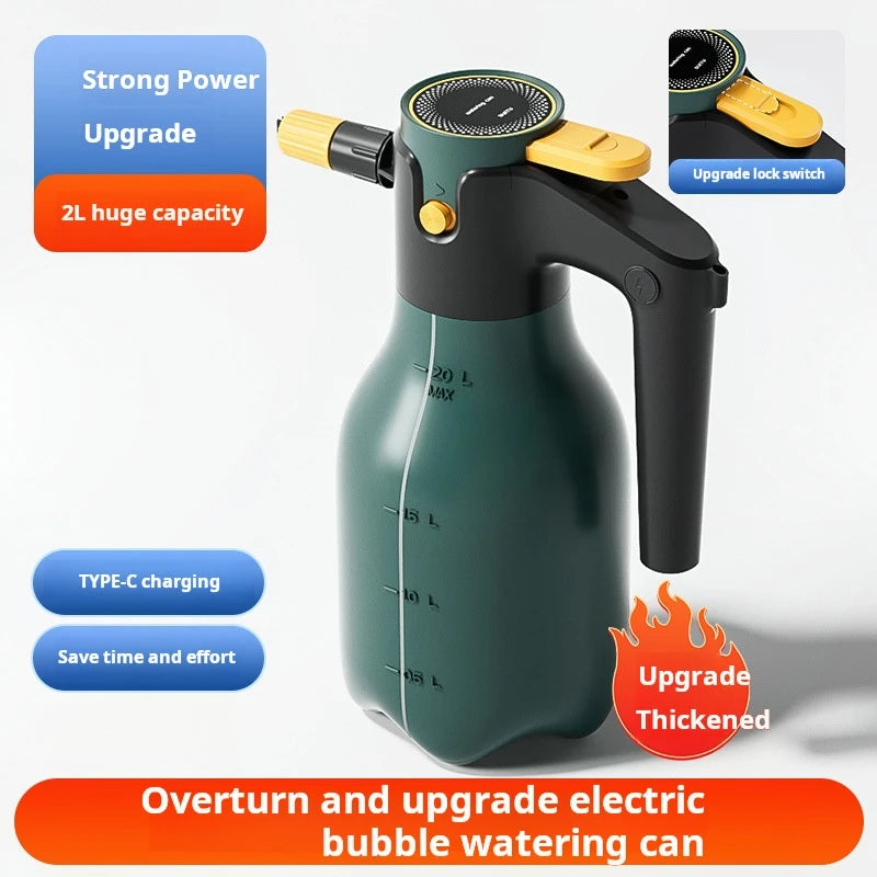 Electric Car Wash Foam Sprayer Household Car Wash Liquid Foam Making Magic Tool High Pressure Pa Spray Bottle Complete Set Of To
