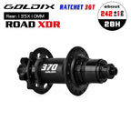 GOLDIX GDR370 ROAD Bicycle Hub 6-bolt Disc Brake Sealed Bearing J-Bend 28/32 Holes Ratchet 36T Hub for Shimano HG 11S SRAM XDR