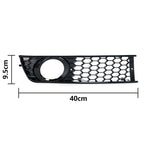 PMFC Front Bumper Side Fog Light Grill Mesh Grille Honeycomb Hex For Audi A4 B6 2001 2002 2003 2004 2005 8E0807681 8E0807682