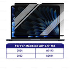 M1 M2 M3 Removable Magnetic Privacy Screen Protector For Macbook Pro Air 13 13.6 14 15.3 16.2 inch Anti-Spy/Peep Laptop Filter