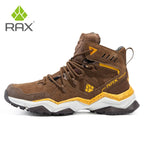 RAX Waterproof Hiking Shoes Men Winter Outdoor Sneakers for Men Snow Boots Plush Mountain Snowboots Outdoor Tourism Jogging Shoe
