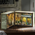 DIY Miniature Doll House 3D Puzzle Small House Assembly Building Model Kit Toys Home With Furniture Lighting Wooden Crafts Gifts