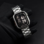 Change to Ultra Case+Band For Apple Watch 46mm 42mm 44 45mm Metal Stainless Steel strap for iWatch series Series 10 9 8 7 6 SE 5