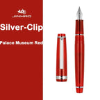 JINHAO 82 Fountain Pen Spin Silver Clip EF F M Nib Business Office School Supplies Ink Pens Korean Stationery Pens for Writing