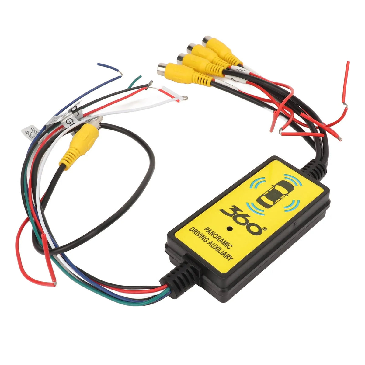 4 Way Backup Camera Video Switcher Easy Installation Intelligent Circuit Detection Video Splitter Switcher 8V‑16V for Trucks