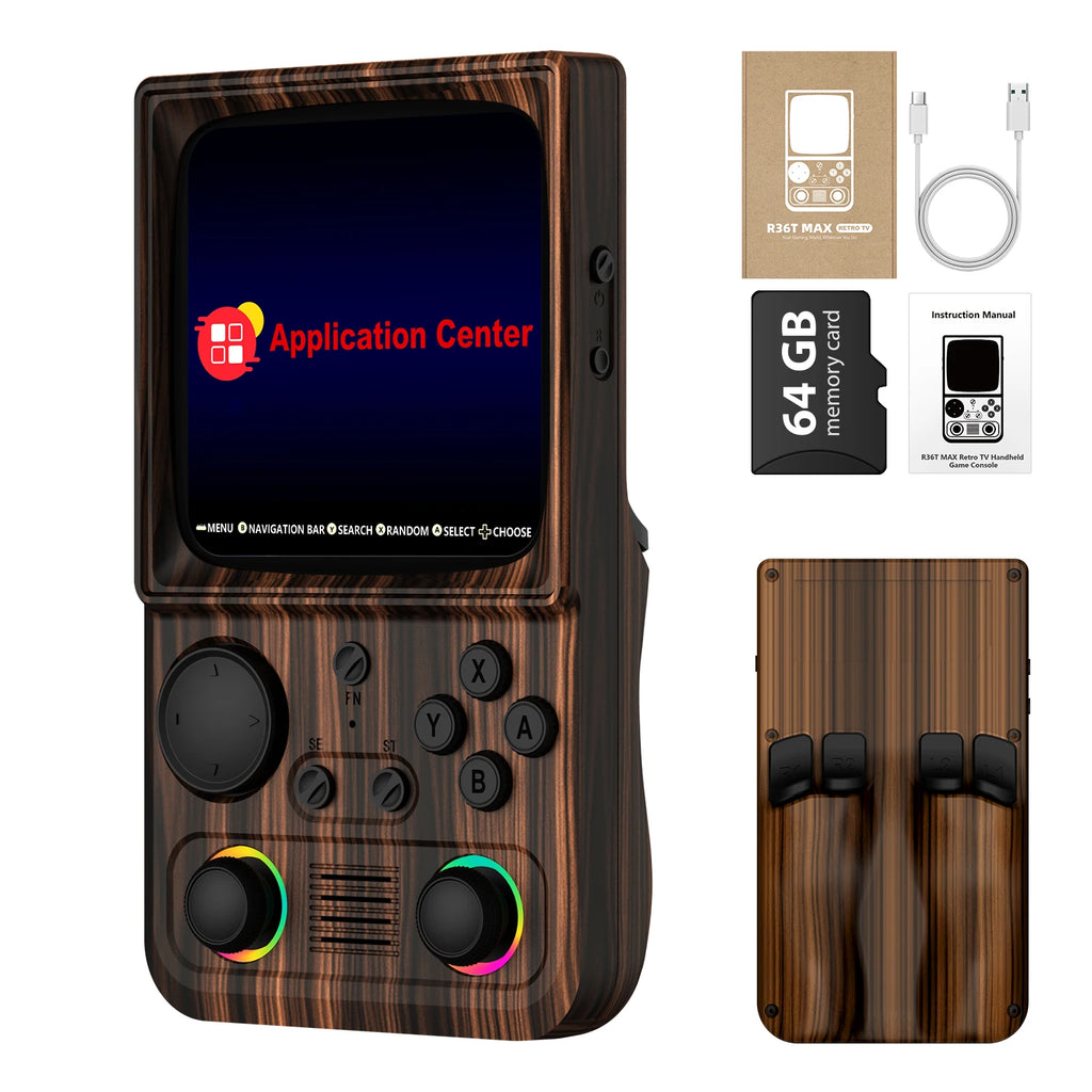 AISLPC R36T MAX Retro Handheld Game Console 22000+Games 4.0'' IPS Screen 64/128GB Supports 5G Portable Pocket Video Player
