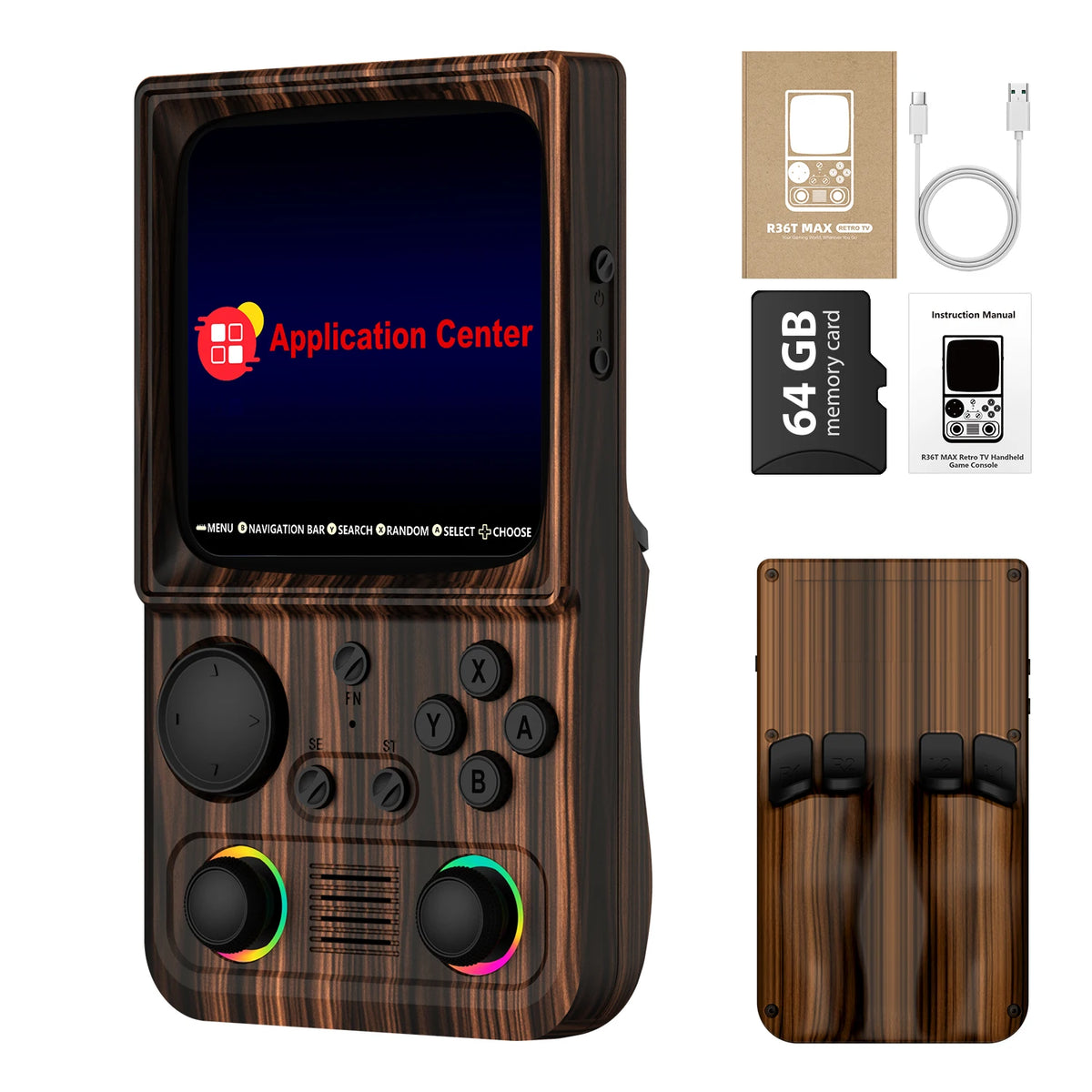 AISLPC R36T MAX Retro Handheld Game Console 22000+Games 4.0'' IPS Screen 64/128GB Supports 5G Portable Pocket Video Player