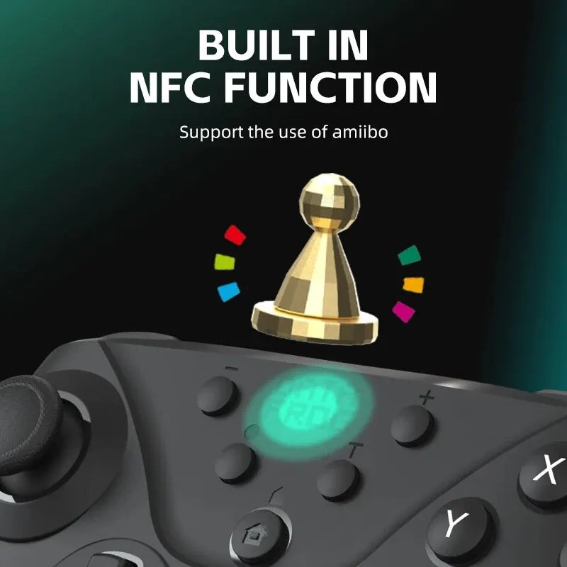 Data Frog For Switch/For Switch Lite/For Switch OLED Controller Wireless Gamepad with NFC and Turbo