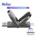 Netac US9 Pendrive 256G 512G 1TB Solid State USB High Speed 1000MB/s USB 3.2 Gen 2 Flash Drives Type-C&Type-A Free Shpping