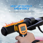 Extractme Motorcycle Heated Handgrips 5V USB 6 Gear Warmer Electric Heated Grip Cover Anti Vibration Anti Slip Fast Heating Kits