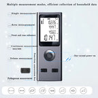 Mini Laser Rangefinder Digital Tape Measure Laser Ruler USB Charge Aluminum Alloy Fuselage Measuring Distance: 30/50/60m